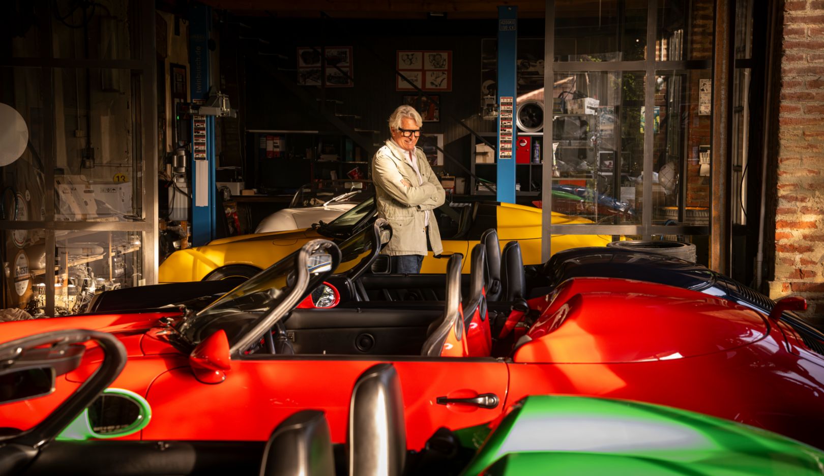 Luca Trazzi and his Speedster collection – with the 911 Speedster (993), it is now complete. 